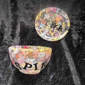 SPILL THE TEA - Custom Resin Cup & Saucer Set – One-of-a-Kind Luxury ✨